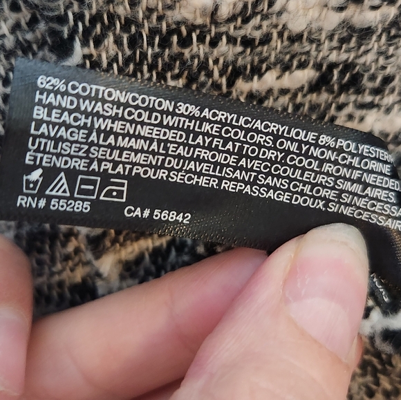 EXPRESS Sleeveless Long Cardigan Weaved Sweater OS Cotton Blend - Picture 6 of 10